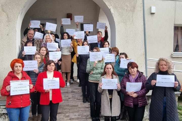 A doua zi de protest la DSP Caraş-Severin