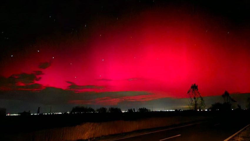 Auroră boreală, vizibilă duminică seară în mai multe zone din România