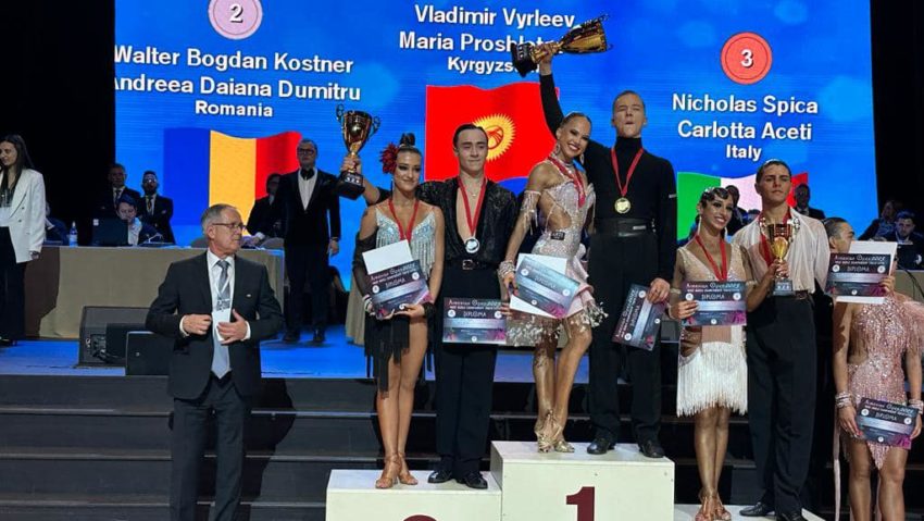 Dansatori de argint! Bogdan Kostner şi Andreea Dumitru au devenit vicecampioni mondiali în Armenia