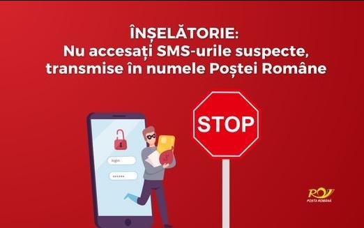 ATENȚIE! A apărut o nouă campanie de fraudă. Infractorii cibernetici se folosesc de numele Poștei Române