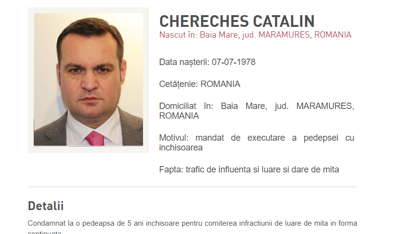 Tribunalul Regional din Munchen a decis că fostul primar din Baia Mare, Cătălin Cherecheş, va fi extrădat în România 