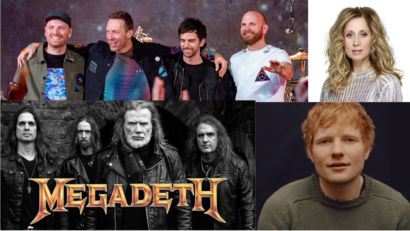 Ed Sheeran, Coldplay, Lara Fabian și Megadeth sunt câteva dintre numele celebre care vor concerta anul acesta în România