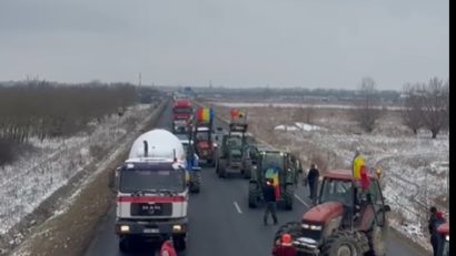 Protestul transportatorilor şi fermierilor va continua