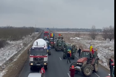 Protestul transportatorilor şi fermierilor va continua