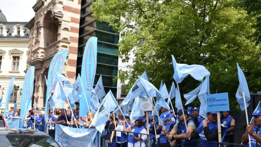 Sindicaliştii Federaţiei Columna-SCOR au dialogat cu reprezentanţii Guvernului