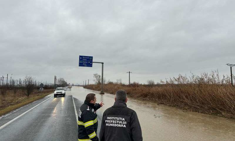 Hunedoara: Inundaţii în zona municipiului Orăştie