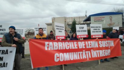 Lugoj: Proteste ale reprezentanților industriei lemnului