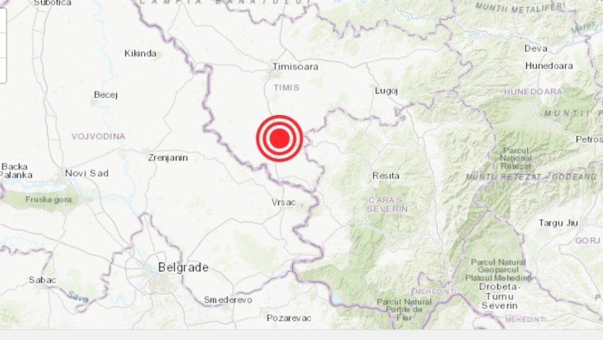 Un cutremur slab cu magnitudinea 3 s-a produs la miezul nopţii în judeţul Timiş