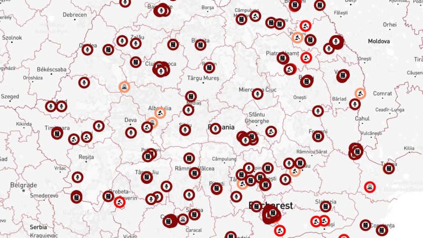 Harta abuzului şi hărţuirii în şcolile şi universităţile din România