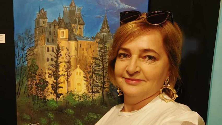 Camelia Tasici promovează prin artă, obiectivele istorice de interes turistic ale României, pe simeze neconvenţionale din Austria