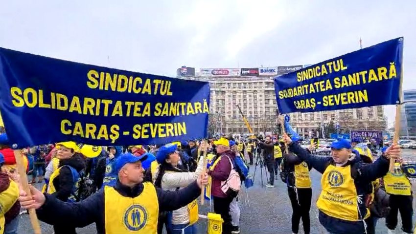 5.000 de membri ai Federaţiei Solidaritatea Sanitară protestează de „Ziua personalului medical”