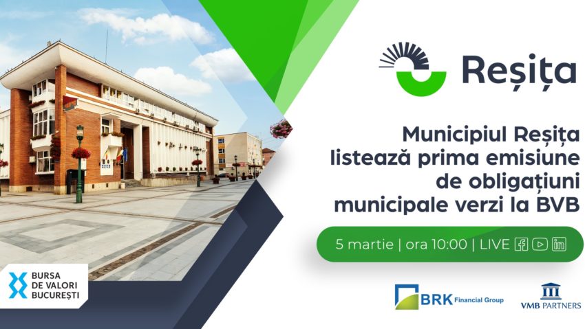 Reșița listează la bursă obligațiuni în valoare de 8,8 milioane de euro