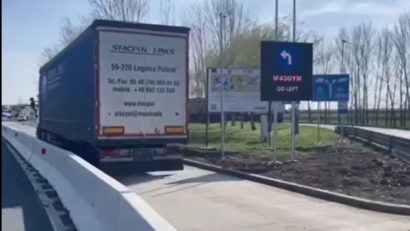 VIDEO Arad: Un sistem de preselectare a traficului de mărfuri, în testare în Vama Nădlac II, pe sensul de intrare în ţară