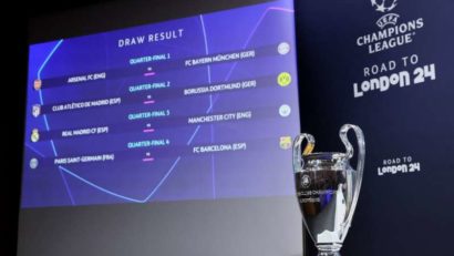 Real Madrid – Manchester City, capul de afiş al sferturilor Ligii Campionilor