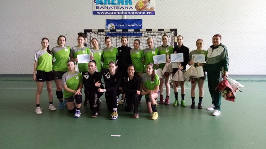 Handbal, junioare I: echipa Liceului Traian Vuia din Reşita a încheiat competiţia din grupa Valoare