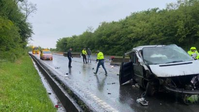 Hunedoara: Şapte persoane au fost rănite într-un accident de circulaţie, pe DN7, la Deva