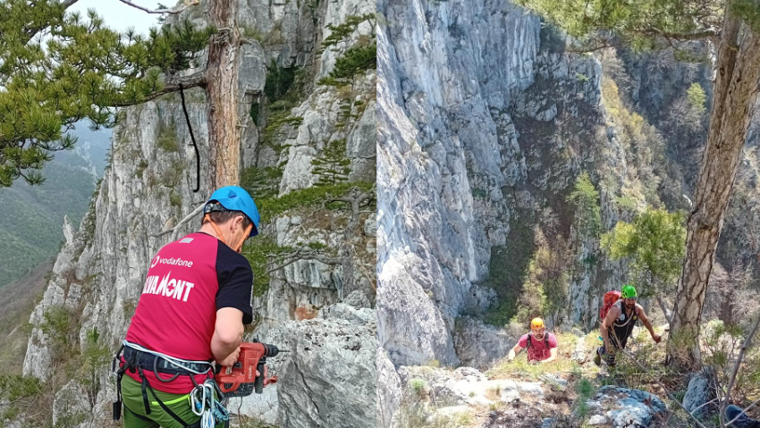 Salvamontiştii cărăşeni refac primele trasee de alpinism clasic din Banat