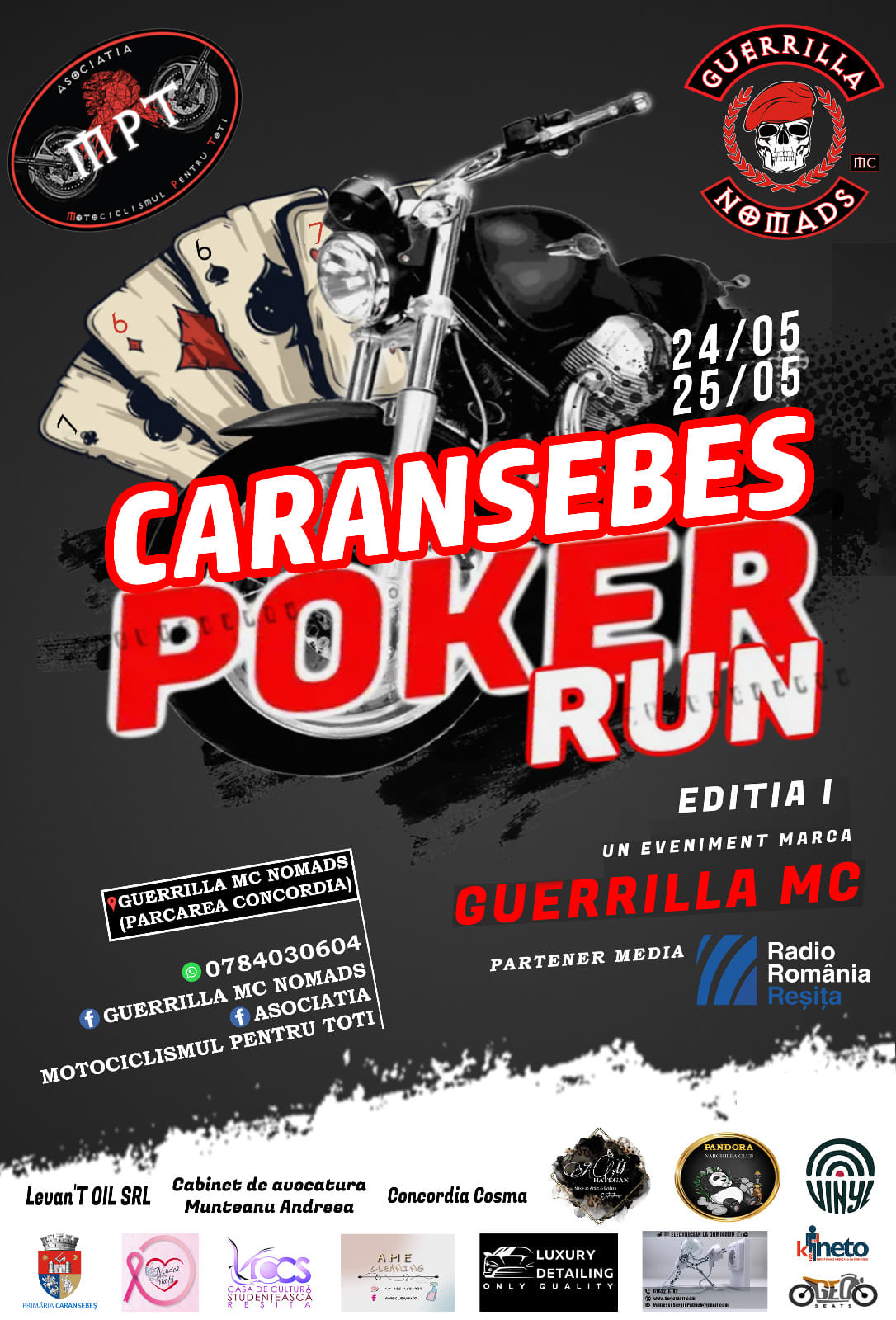 Caransebeș Poker Run- motoare, muzică și o cauză nobilă