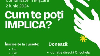 Alergăm pentru o cauză nobilă! Înscrie-te la evenimentul sportiv „Comunitate în Mișcare” din 2 iunie 2024