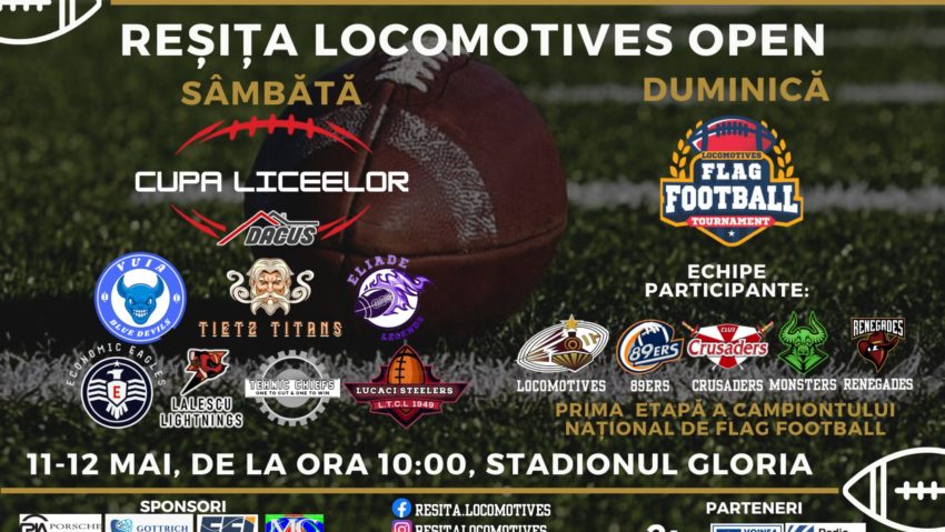 Flag Football va face spectacol la Reşiţa! Stadionul Gloria va găzdui în weekend un maraton de sport şi distracţie