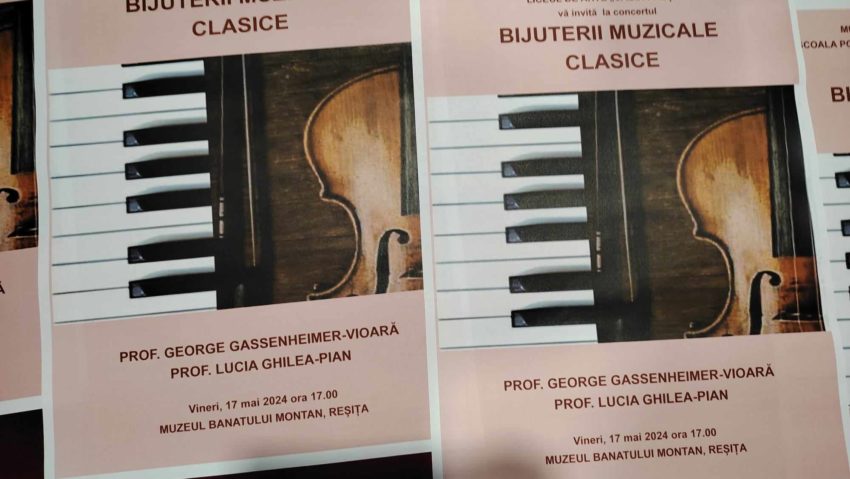 Bijuterii muzicale clasice la noua pianină a Muzeului Banatului Montan din Reşiţa