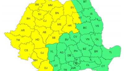 Cod galben de furtuni, în Banat, Crişana, Maramureş, cea mai mare parte a Transilvaniei şi local în Oltenia şi la munte