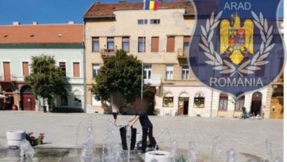 Femeie amendată pentru că şi-a spălat covoarele într-o arteziană din municipiul Arad