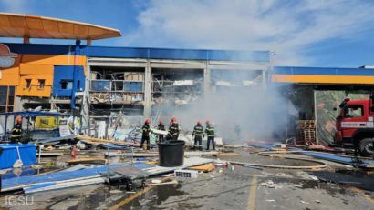 IGSU: Explozie la un magazin de bricolaj din municipiul Botoşani