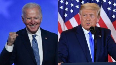 Dezbaterea electorală între fostul preşedinte Donald Trump şi actualul şef de stat Joe Biden