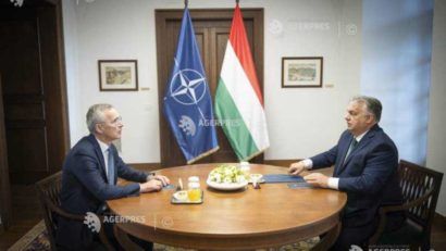 Stoltenberg şi Orban au convenit că Ungaria nu va participa la sprijinul NATO pentru #Ucraina, dar nu îl va bloca