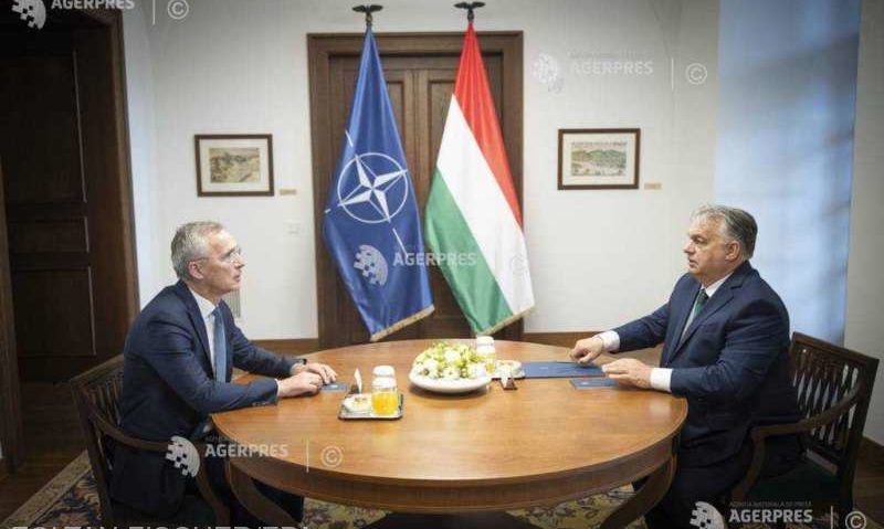 Stoltenberg şi Orban au convenit că Ungaria nu va participa la sprijinul NATO pentru #Ucraina, dar nu îl va bloca