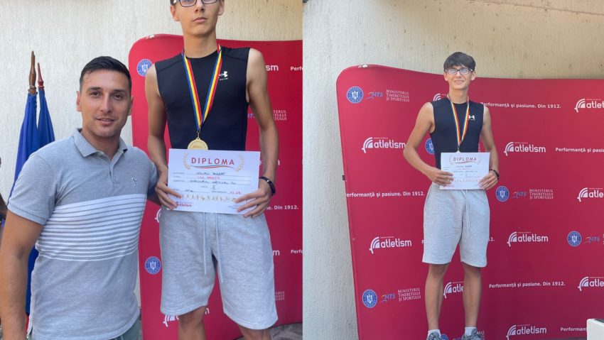 Cursă de argint pentru atletul Robert Ciolacu! Sprinterul reşiţean, vicecampion naţional la categoria U16