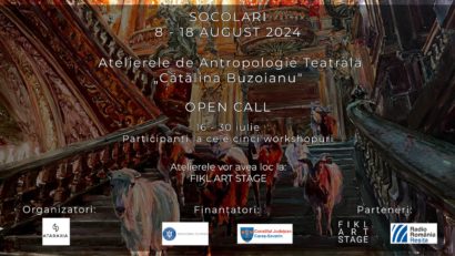 OPEN CALL – participanți workshop la cea de-a doua ediție a Atelierelor de Antropologie Teatrală „Cătălina Buzoianu”!