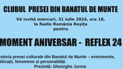 Radio Reșița: gazda aniversării a 24 de ani a revistei Reflex, organizată de Clubul Presei din Banatul Montan