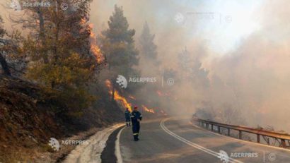 Incendii în Grecia: Ordine de evacuare pentru mai multe localităţi din apropiere de Atena