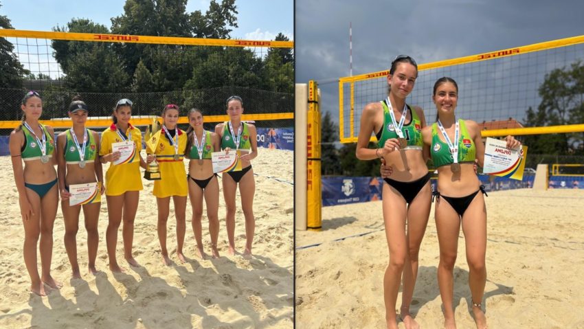 CS Universitatea Reşiţa performează şi la beach volley! Bianca Pup şi Alexandra Ciornei, bronz la Naţionalele U20