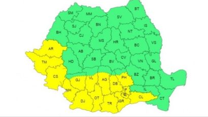 Caniculă duminică şi luni în 15 judeţe. În unele zone, temperaturile vor ajunge până la 38 de grade celsius