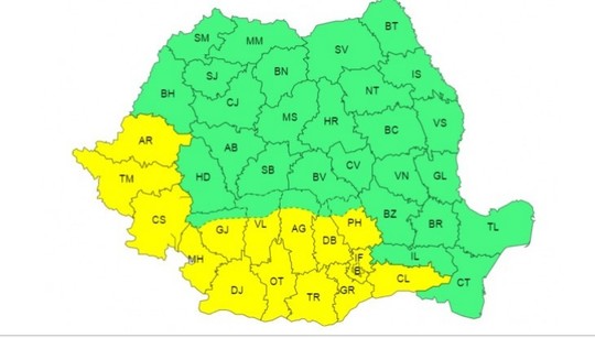 Caniculă duminică şi luni în 15 judeţe. În unele zone, temperaturile vor ajunge până la 38 de grade celsius