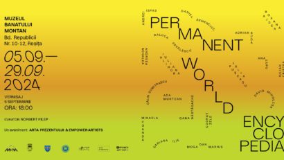 Prezentarea expoziției de artă „Permanent World Encyclopedia” – un succes la Reșița. Evenimentul include ateliere creative gratuite pentru copii