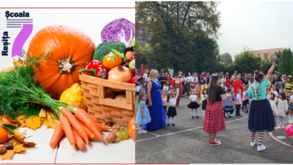 Un buchet de ”vitamine” și un spectacol de costume: așa s-a marcat începutul de an școlar la Reșița