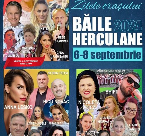 Băile Herculane, în sărbătoare! Urmează Zilele Oraşului