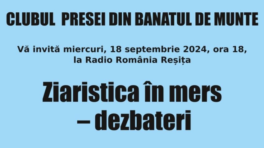 Ziaristica în Mers: dezbateri despre fake news și viitorul jurnalismului, la Radio Reșița