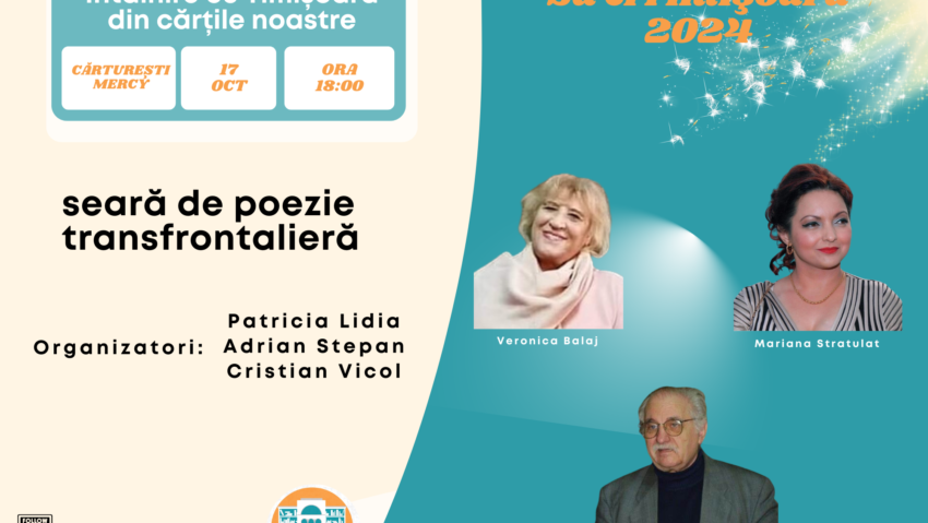 Să ciTimişoara: o seară de poezie “trasfrontalieră” la Cărtureşti Timişoara