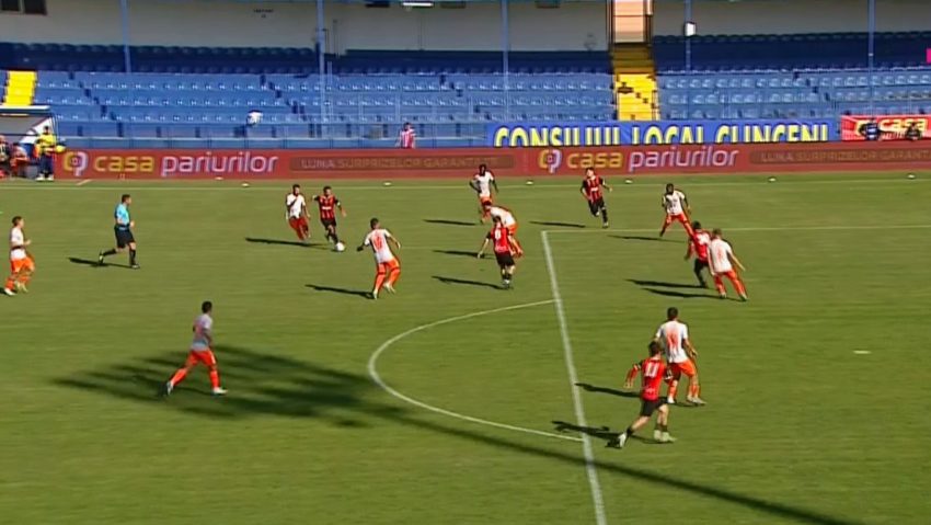 Rossonerii se întorc cu mâna goală de la Clinceni. Metaloglobus-CSM Reșița 1-0