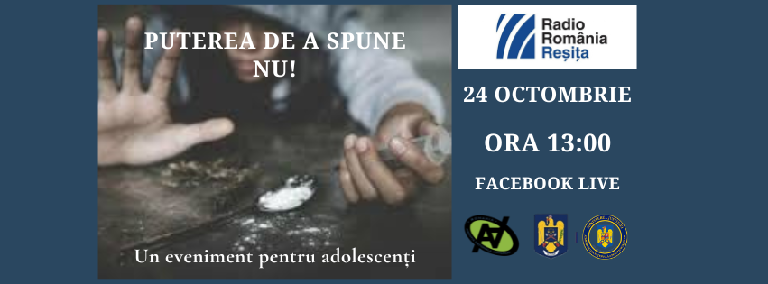 Radio Reșița organizează a doua ediție a campaniei antidrog „Puterea de a spune NU!”