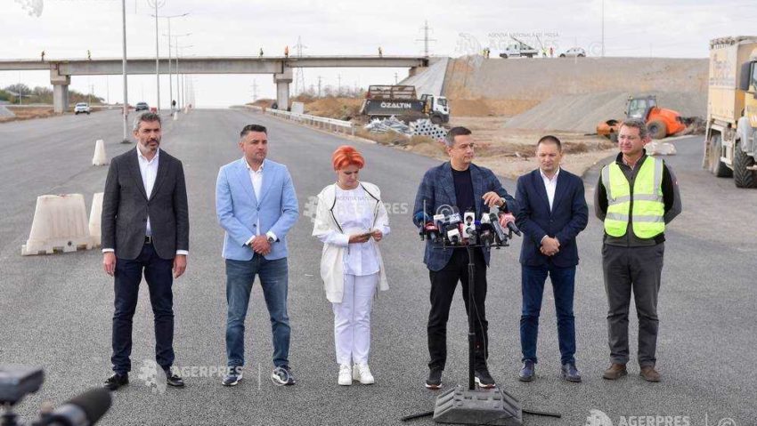 Sorin Grindeanu: În această toamnă vom da în circulaţie primii 15 km din autostrada Piteşti-Sibiu