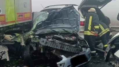 Arad: Accident în care au fost implicate şapte autovehicule, pe A1, în apropiere de Nădlac