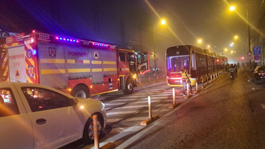 Accident între două tramvaie la Timişoara