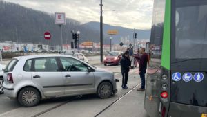 Al doilea tramvai lovit în traficul reșițean