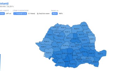 Peste 2,9 milioane de persoane au votat la secţiile din ţară până la ora 12.00